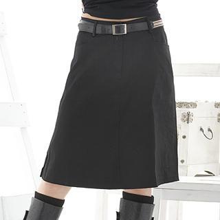A-line Skirt With Belt