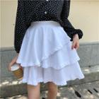 A-line Mini Tiered Skirt