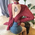 Backless Long-sleeve Top