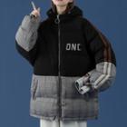 Striped Color Block Padded Jacket