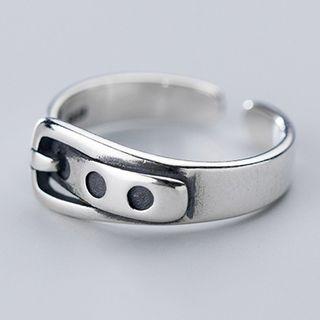 925 Sterling Silver Belt Buckle Ring As Shown In Figure - One Size