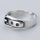 925 Sterling Silver Belt Buckle Ring As Shown In Figure - One Size