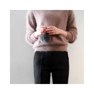 Wool Blend Furry Sweater