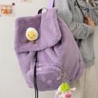 Fluffy Backpack / Bag Charm / Badge / Set