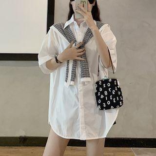 Elbow-sleeve Shirt / Scarf