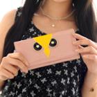 Owl Face Patent Wallet Pink - One Size
