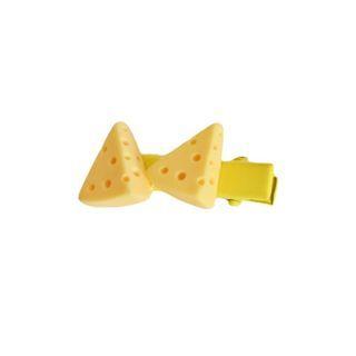 Cheese Resin Hair Clip 1pc - Yellow - One Size