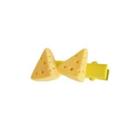 Cheese Resin Hair Clip 1pc - Yellow - One Size