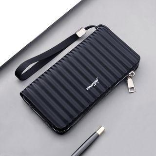 Lettering Long Wallet Black - One Size