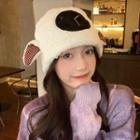 Sheep Embroidered Earflap Hat