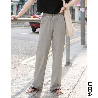 Wide Leg Sweatpants Gray - One Size