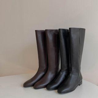 Pleather Tall Riding Boots