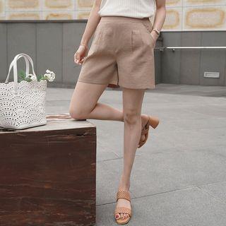High-rise Pleated Shorts