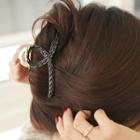 Faux-leather Braided Hair Claw