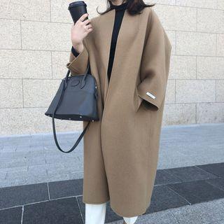 Plain Long Open Coat