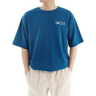 Plus Size Smile Printed T-shirt