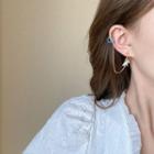 Bear Chain Alloy Cuff Earring 1 Pc - Gold - One Size