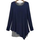 Mock Two Piece Long-sleeve T-shirt