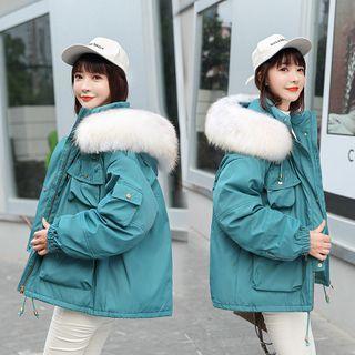 Fluffy Hooded Jacket