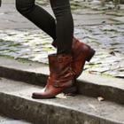 Faux Leather Multi-strap Ankle Boots