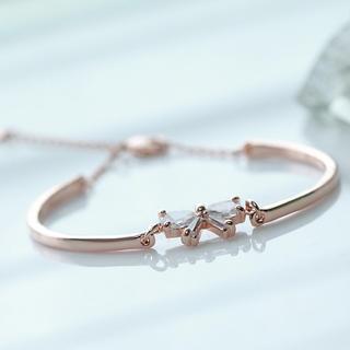 Rhinestone Bow Bracelet