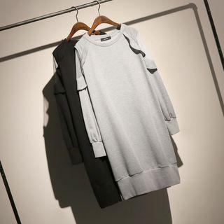 Frilled Pullover T-shirt Dress