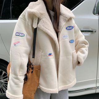 Fleece Applique Jacket