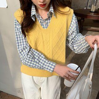 Sweater Vest Yellow - One Size