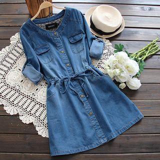 Denim Long Sleeve Dress