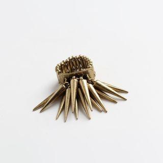 Studded Fringed Ring