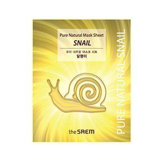 The Saem - Pure Natural Mask Sheet (snail) 1pc