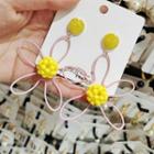 Bead & Wirework Flower Dangle Earring