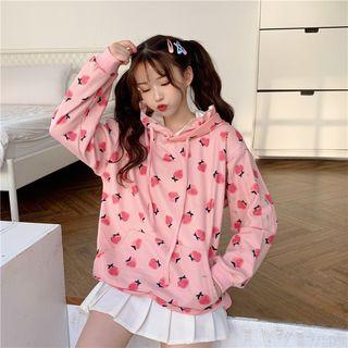 All Over Fruit Print Hoodie