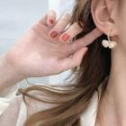 Shell Shape Faux Pearl Hook Earring 1 Pair - Gold - One Size