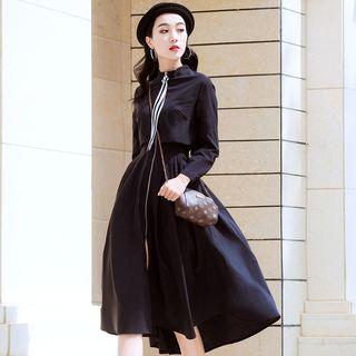 Zip-up Coatdress