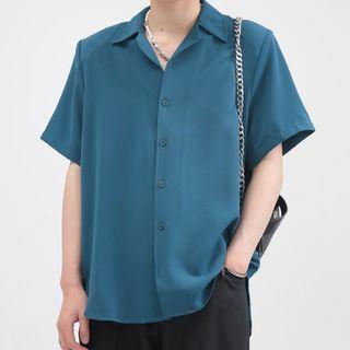 Elbow-sleeve Shoulder Padded Shirt