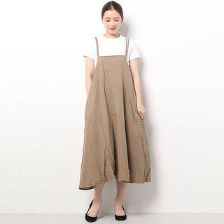 Spaghetti-strap Plain Jumper Dress