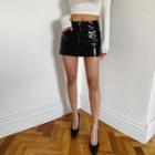 Coated Pencil Miniskirt