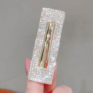 Rhinestone Hair Clip Ly2380 - Gold - One Size