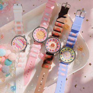 Plastic Strap Printed Watch