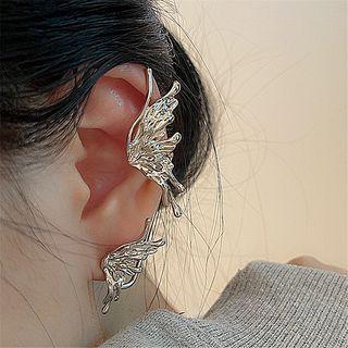 925 Silver Butterfly Earring Silver - One Size