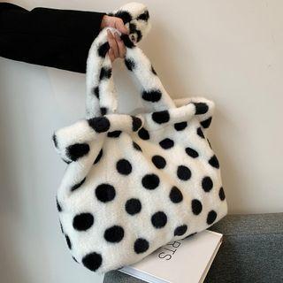 Dotted Fluffy Tote Bag