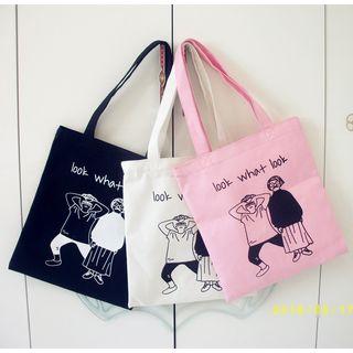 Cartoon Print Lightweight Shoulder Bag