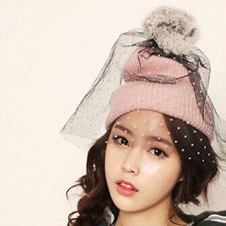 Mesh Panel Beanie