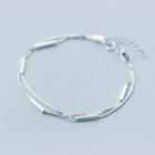 925 Sterling Silver Segment Bar Bracelet