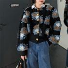Flower Single-breasted Jacket