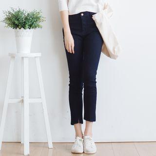 Elastic Cropped Jeans
