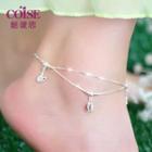 Sterling 925 Silver Layered Anklet