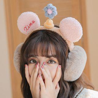 Flower & Animal Ear Faux Fur Earmuffs