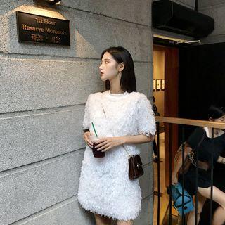 Tassel Round-neck Short-sleeve Dress